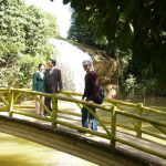 Waterfall park near Dalat - On the bridge