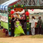 Dalat - temporary wedding chapel and reception hall