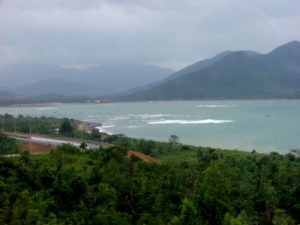 Along the east coast of Vietnam