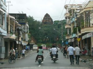 Nha Trang - approaching Thap ba Ponagar temple; the Cham towers