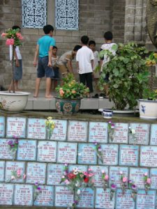 Nha Trang - kids playing at Catholic church