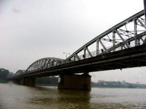 Going down the Huong River to