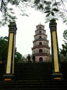 Chua Thien Mu Pagoda Perched