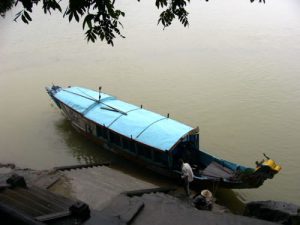 Our tour boat to the tombs