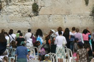 Jerusalem - Western Wall womens' prayer secton.