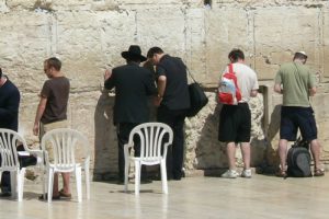 Jerusalem - Western Wall mens' prayer secton.