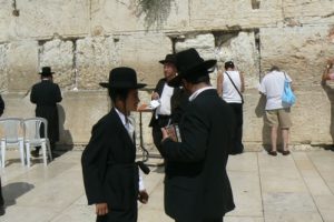 Jerusalem - Western Wall orthodox devotees