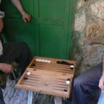 Playing Backgammon in the old market