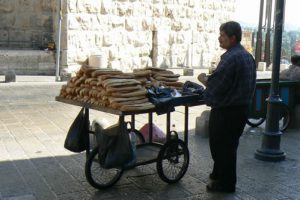 Jerusalem - Bread vendor