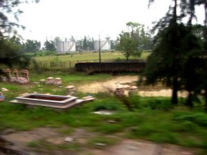 Cemetery on the side of the road