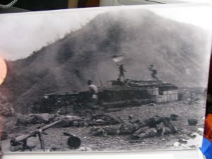 Photo of bloody Hamburger Hill battlefield