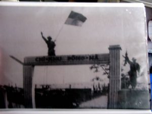 Viet Cong troops celebrating a victory