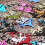 Bikinis laid out