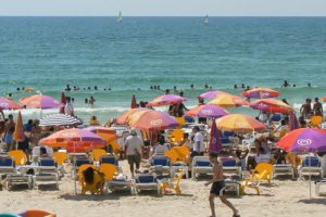 Tel Aviv has miles of white sand beaches.