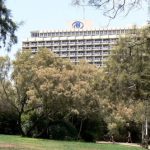 Hilton Hotel overlooking the beach in