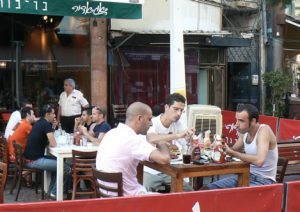 Gay friendly cafe on Rothschild Street