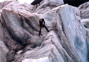 Fox glacier guide testing ice-constant danger