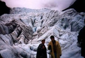 Fox glacier near summit