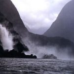 Milford Sound storm raging