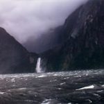 Milford Sound stormy white caps