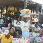 Jacmel - market smiling vendor woman