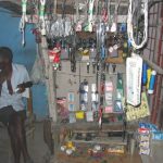 Returning from Jacmel - rural shop and worker