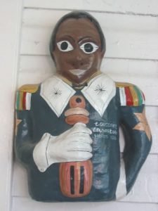 Port au Prince, Hotel Oloffson - paper mache sculpture -