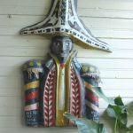 Port au Prince, Hotel Oloffson - paper mache sculpture -