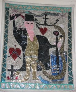 Port au Prince, vodou tapestry