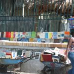 Side street book vendor