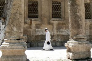 Amman - walking past the amphitheatre