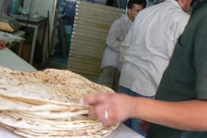 Amman - bakery closeup of dough
