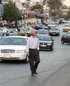 Amman - man walking down the road