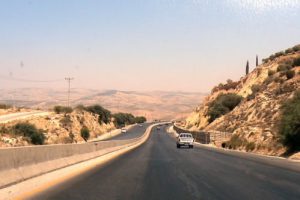 On the road from Amman to