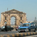 Grand entry gate to Jerash as