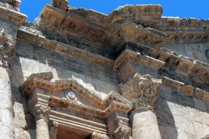 Detail of entry gate to Jerash