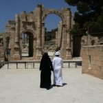 Hadrian's Arch at ancient Jerash Jerash is