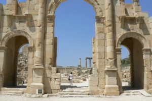 Looking through Hadrian's Arch