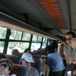 Bus tour of the separation wall