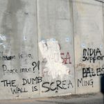 Protest graffiti on the wall