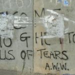 Protest graffiti on the wall