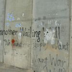 Protest graffiti on the wall