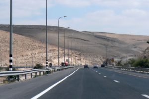 Roads towards the Allenby checkpoint