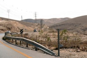 Roads towards the Allenby checkpoint