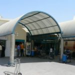 Immigration terminal on Israeli