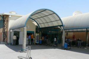 Immigration terminal on Israeli