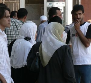 At the Jordanian terminal