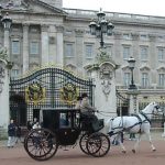 Buckingham Palace and courier carriage