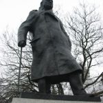 Parliament Square statue of Churchill