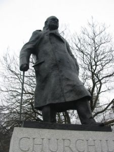 Parliament Square statue of Churchill